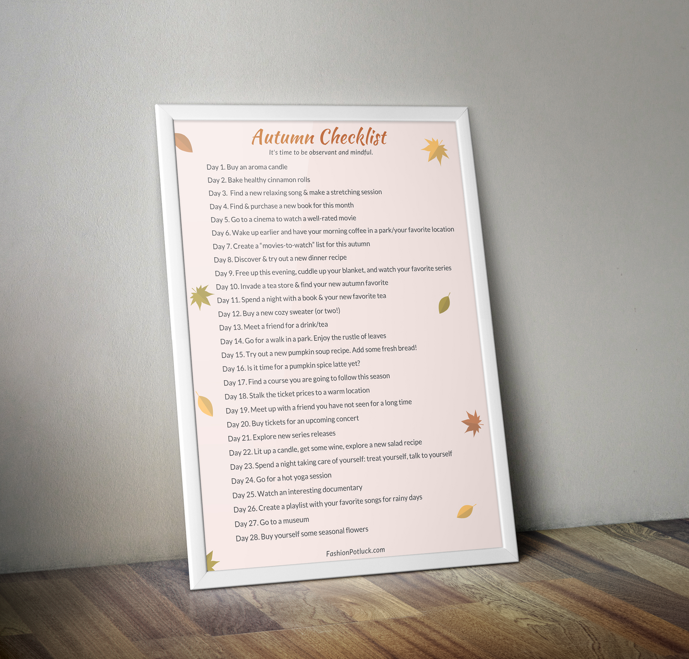 Autumn Self-Care Checklist Autumn Self-Care Checklist