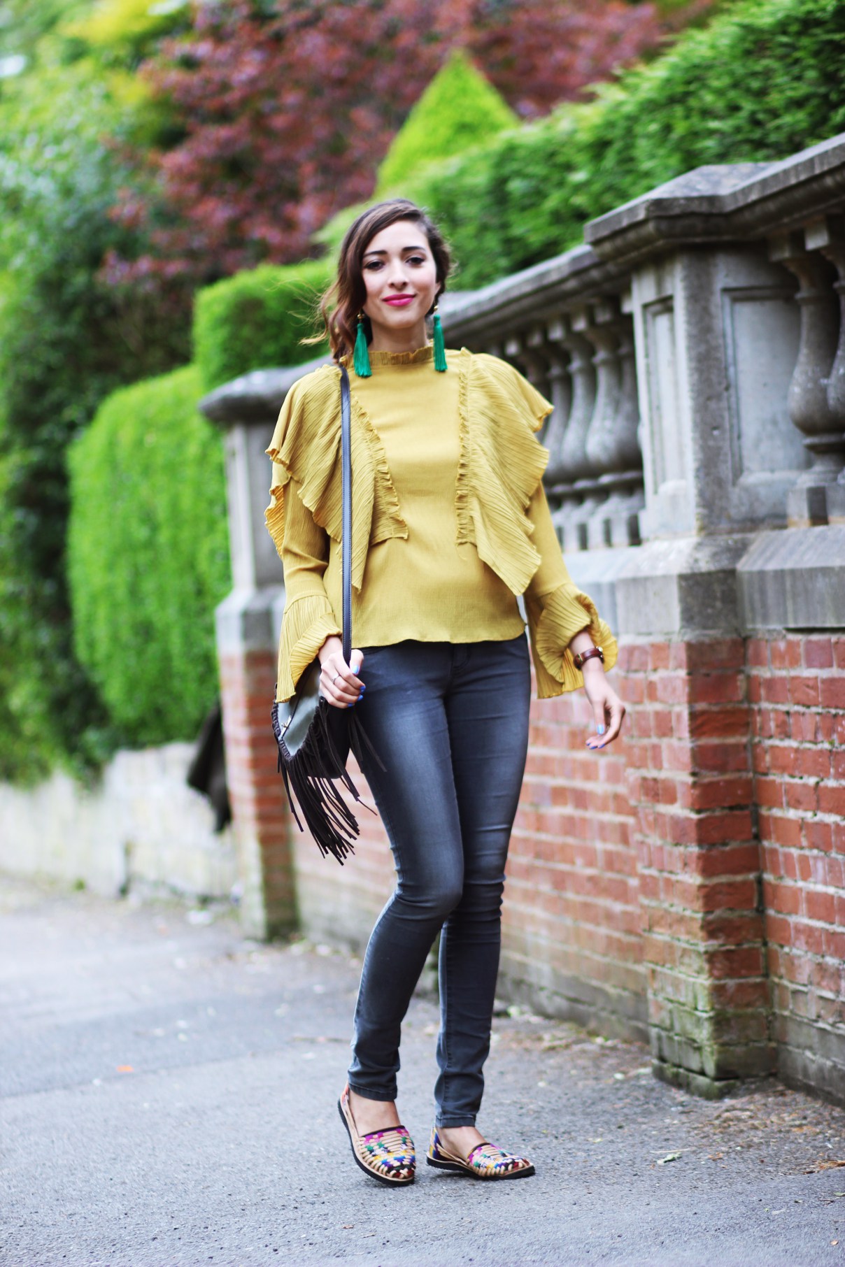 Casual in Ruffle blouse Casual in Ruffle blouse