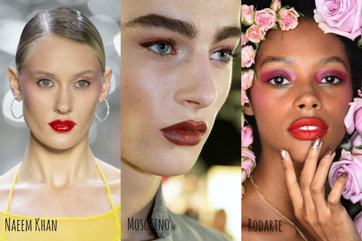 Winter Spring 2019 Makeup Trends Runway catwalk Makeup Report liz breygel January girl erdem dries von noten dior fenry beauty versace marni lequan smith Simone Rochas kate spade anna sui tendências de maquiagem 2019